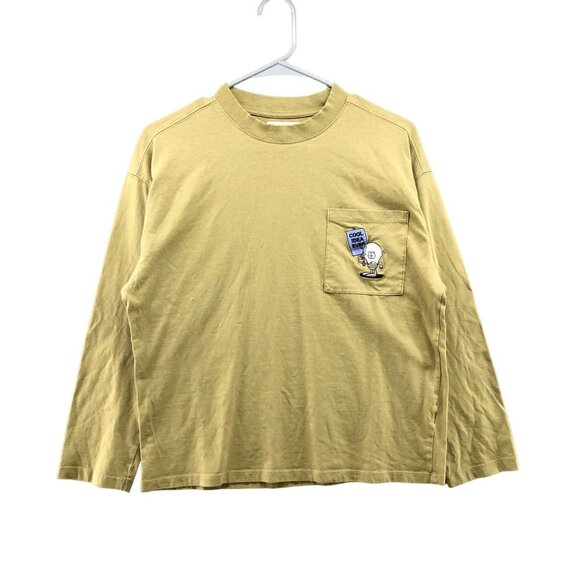 Zara Kids Size 13-14 Embroidered Pocked Long Sleeve T Shirt Cool Idea Ever - Picture 1 of 11